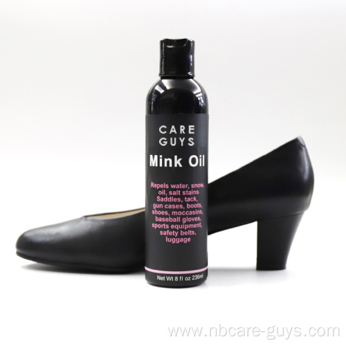 liquid mink oil leather care polish